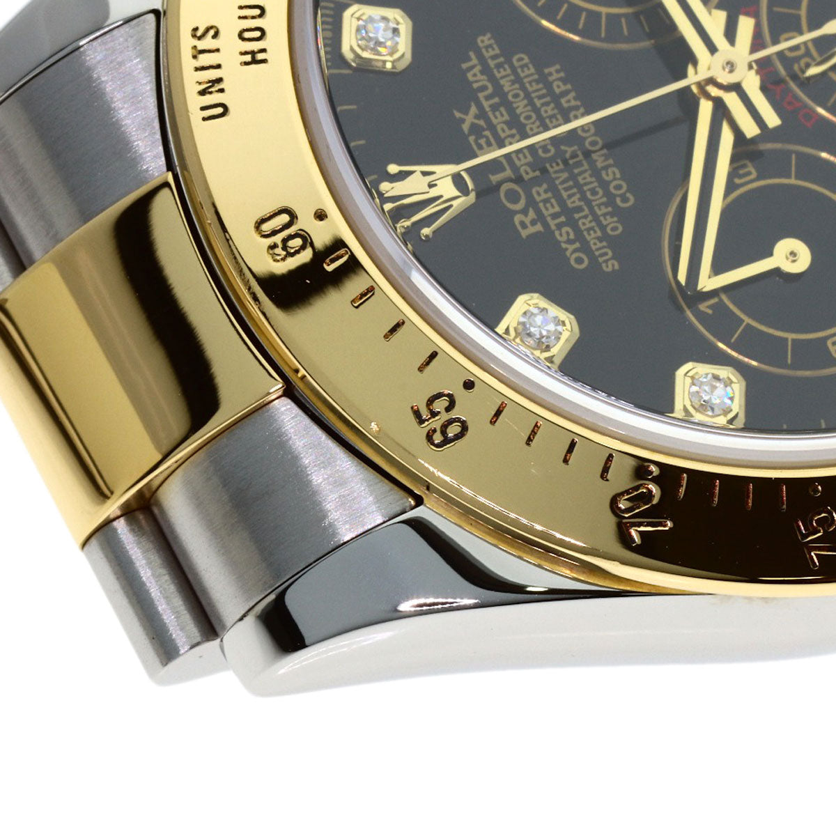 ROLEX Cosmograph Daytona 8P Diamond Watches 116523G Stainless Steel/SSxK18YG mens