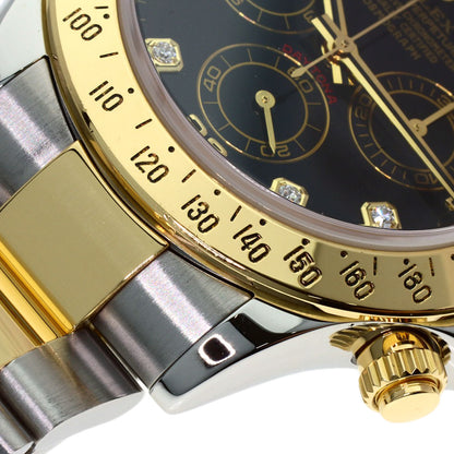 ROLEX Cosmograph Daytona 8P Diamond Watches 116523G Stainless Steel/SSxK18YG mens