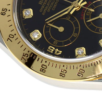 ROLEX Cosmograph Daytona 8P Diamond Watches 116523G Stainless Steel/SSxK18YG mens