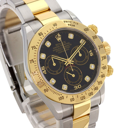 ROLEX Cosmograph Daytona 8P Diamond Watches 116523G Stainless Steel/SSxK18YG mens