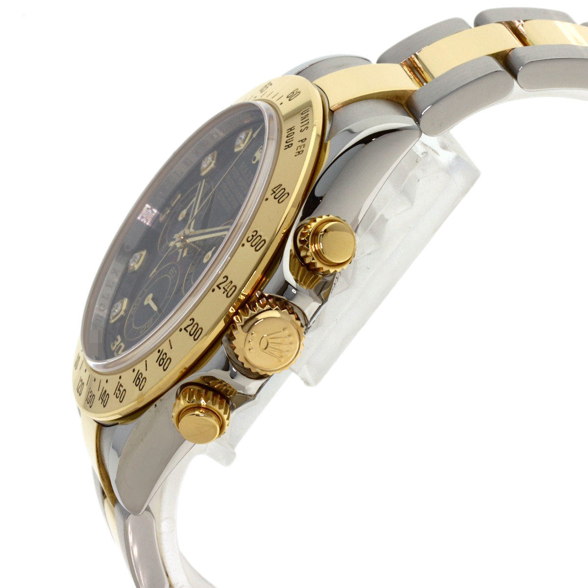 ROLEX Cosmograph Daytona 8P Diamond Watches 116523G Stainless Steel/SSxK18YG mens
