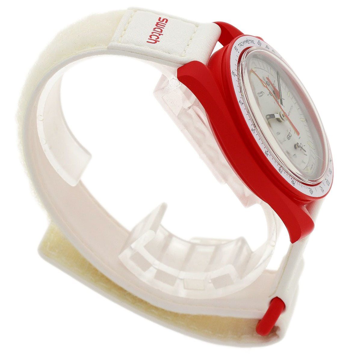 Swatch Speedmaster Omega Collaboration MISSION TO MARS Watches SO33R100 Ceramic/Nylon Boys