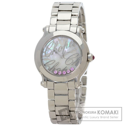 Chopard Happy Sports 5P Pink Sapphire Watches 27/8509 Stainless Steel/Stainless Steel Ladies