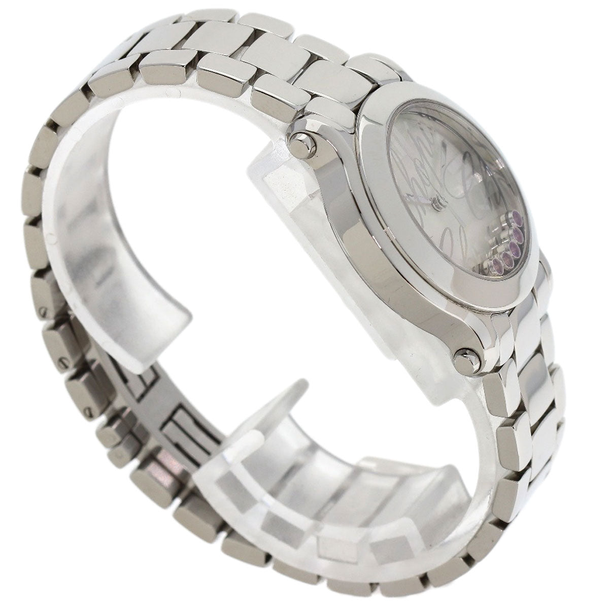 Chopard Happy Sports 5P Pink Sapphire Watches 27/8509 Stainless Steel/Stainless Steel Ladies