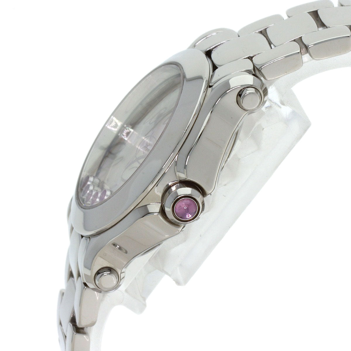 Chopard Happy Sports 5P Pink Sapphire Watches 27/8509 Stainless Steel/Stainless Steel Ladies
