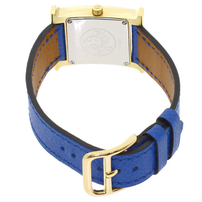 HERMES H watch Watches HH1.201 Gold Plated/Leather Ladies