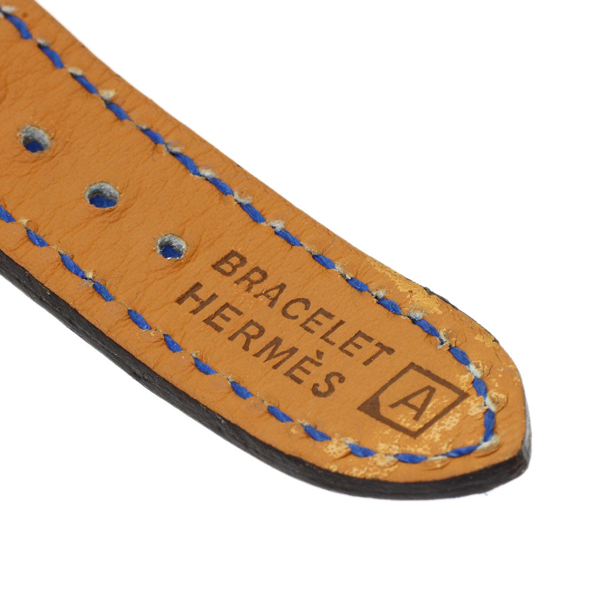 HERMES H watch Watches HH1.201 Gold Plated/Leather Ladies