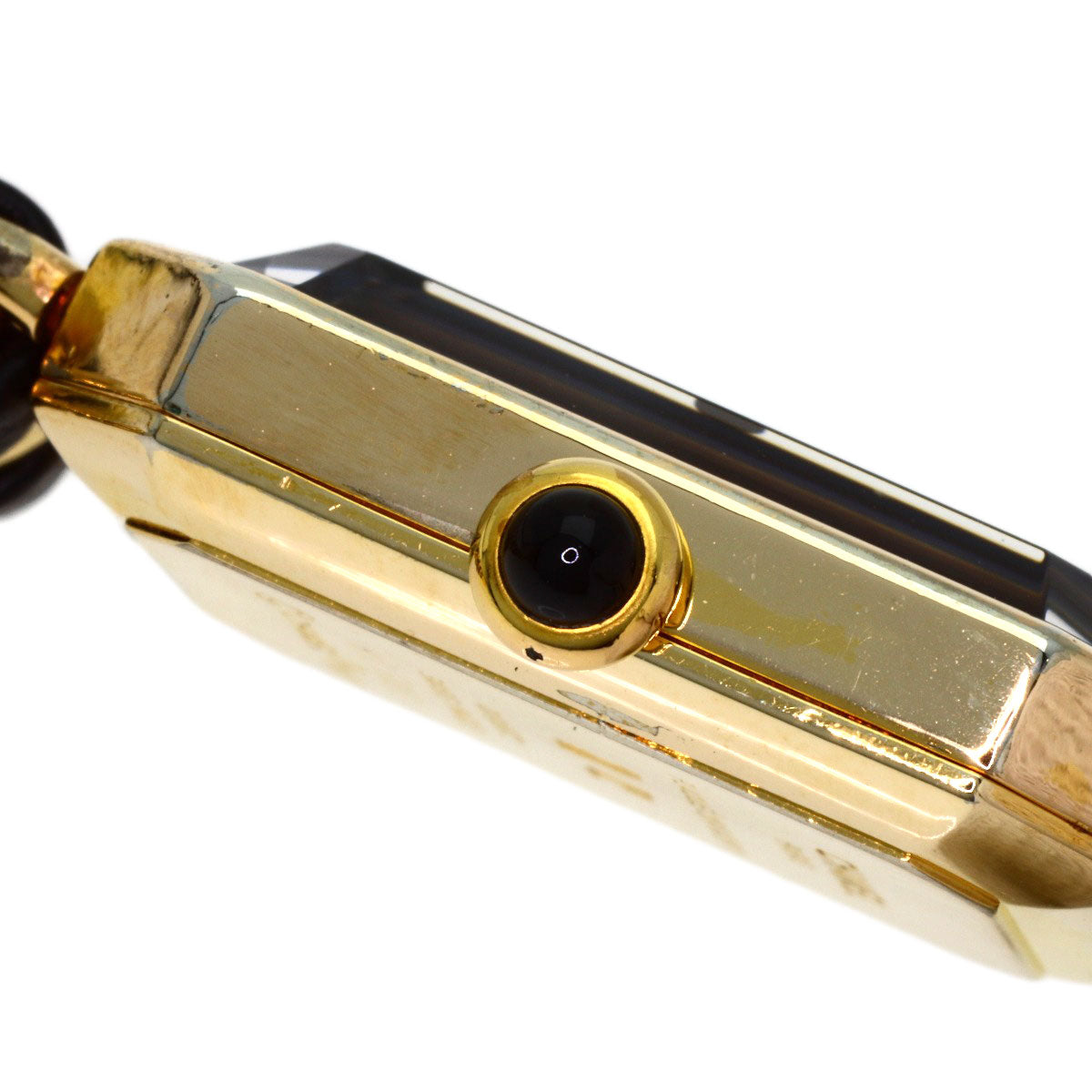 CHANEL Premiere L Watches Gold Plated/GPxLeather Ladies