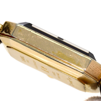 CHANEL Premiere L Watches Gold Plated/GPxLeather Ladies