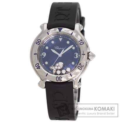 Chopard Happy Sports Fish Diamond Watches 27/8921 Stainless Steel/Rubber Ladies