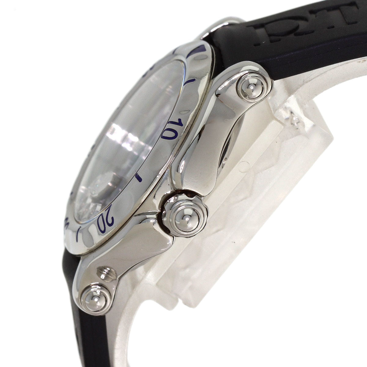 Chopard Happy Sports Fish Diamond Watches 27/8921 Stainless Steel/Rubber Ladies