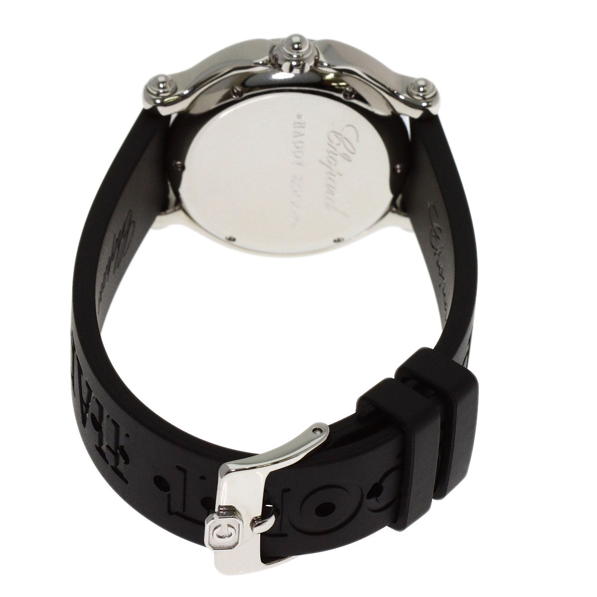 Chopard Happy Sports Fish Diamond Watches 27/8921 Stainless Steel/Rubber Ladies