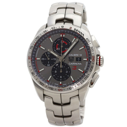 TAG HEUER Carrera Ayrton Senna Edition Caliber 16 Chronograph Watches CBB2010 Stainless Steel/Stainless Steel mens