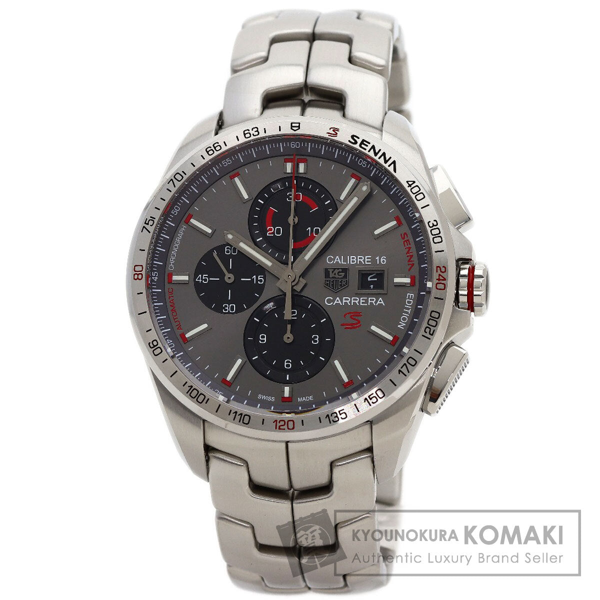 TAG HEUER Carrera Ayrton Senna Edition Caliber 16 Chronograph Watches CBB2010 Stainless Steel/Stainless Steel mens