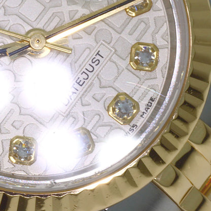 ROLEX DATEJUST 10P Diamond Watches 179173G K18 Yellow Gold/K18YGxSS Ladies
