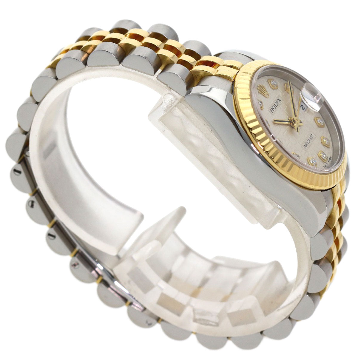 ROLEX DATEJUST 10P Diamond Watches 179173G K18 Yellow Gold/K18YGxSS Ladies