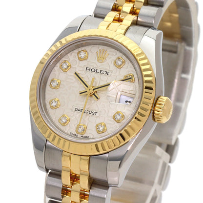 ROLEX DATEJUST 10P Diamond Watches 179173G K18 Yellow Gold/K18YGxSS Ladies