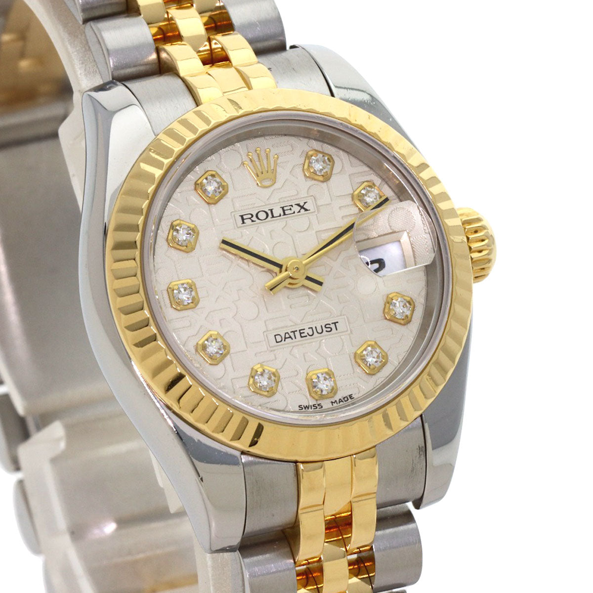 ROLEX DATEJUST 10P Diamond Watches 179173G K18 Yellow Gold/K18YGxSS Ladies