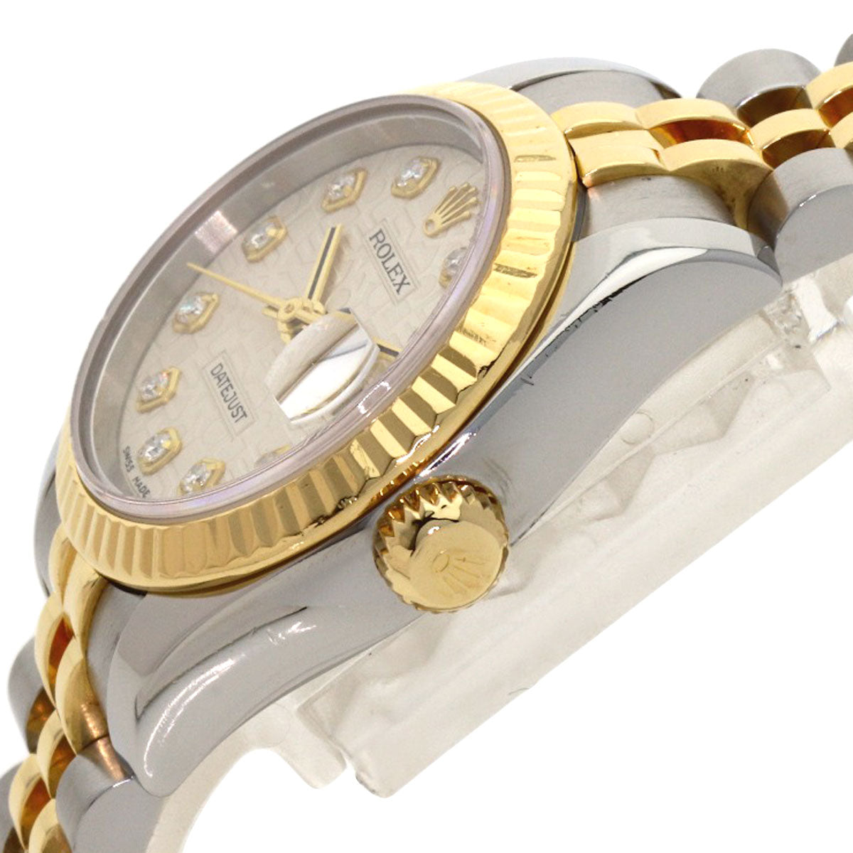 ROLEX DATEJUST 10P Diamond Watches 179173G K18 Yellow Gold/K18YGxSS Ladies