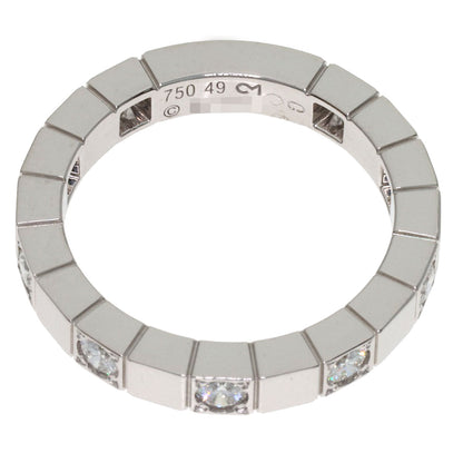 CARTIER Lanier Half Diamond # 49 Ring K18 White Gold Ladies [Used]