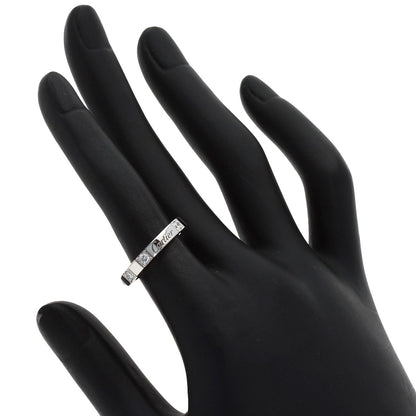 CARTIER Lanier Half Diamond # 49 Ring K18 White Gold Ladies [Used]