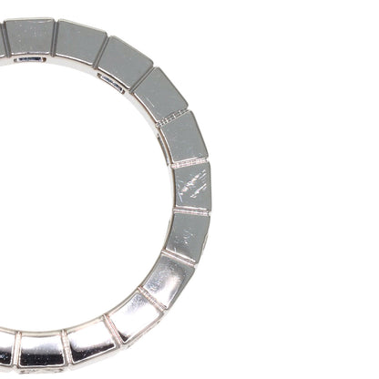 CARTIER Lanier Half Diamond # 49 Ring K18 White Gold Ladies [Used]
