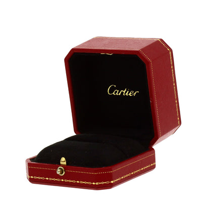 CARTIER Lanier Half Diamond # 49 Ring K18 White Gold Ladies [Used]