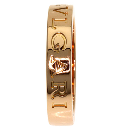 BVLGARI Essential Band 1P Diamond Ring K18 Pink Gold Ladies [Used]