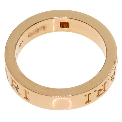 BVLGARI Essential Band 1P Diamond Ring K18 Pink Gold Ladies [Used]