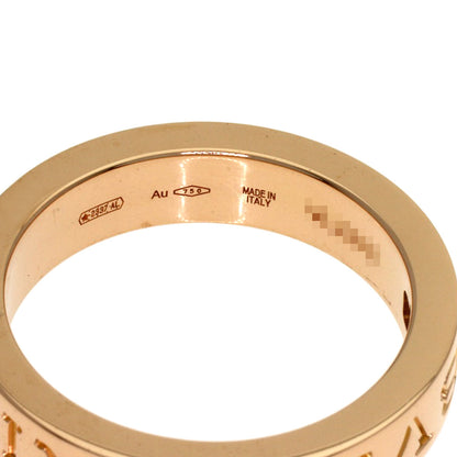 BVLGARI Essential Band 1P Diamond Ring K18 Pink Gold Ladies [Used]