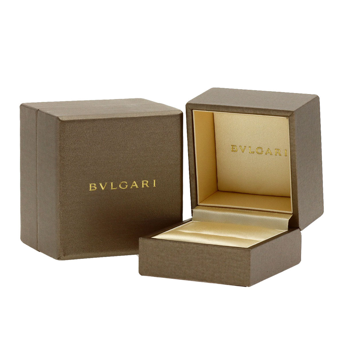 BVLGARI Essential Band 1P Diamond Ring K18 Pink Gold Ladies [Used]
