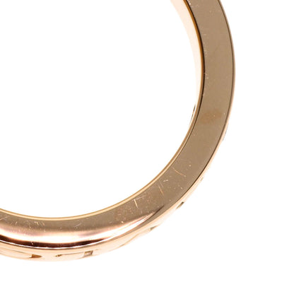 BVLGARI Essential Band 1P Diamond Ring K18 Pink Gold Ladies [Used]