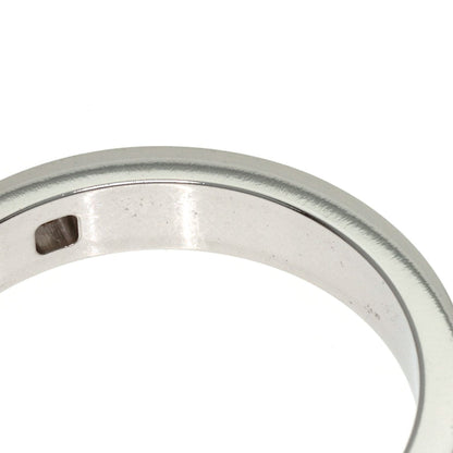 BVLGARI Essential Band 1P Diamond Ring K18 White Gold Ladies [Used]