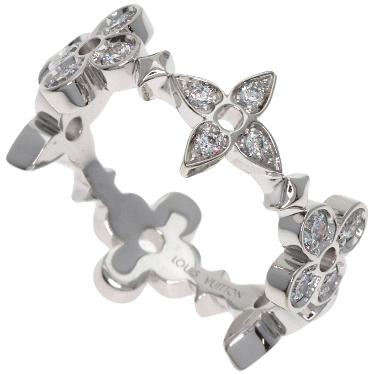 LOUIS VUITTON Fine Dentelle Diamond #50 Ring K18 White Gold Ladies [Used]