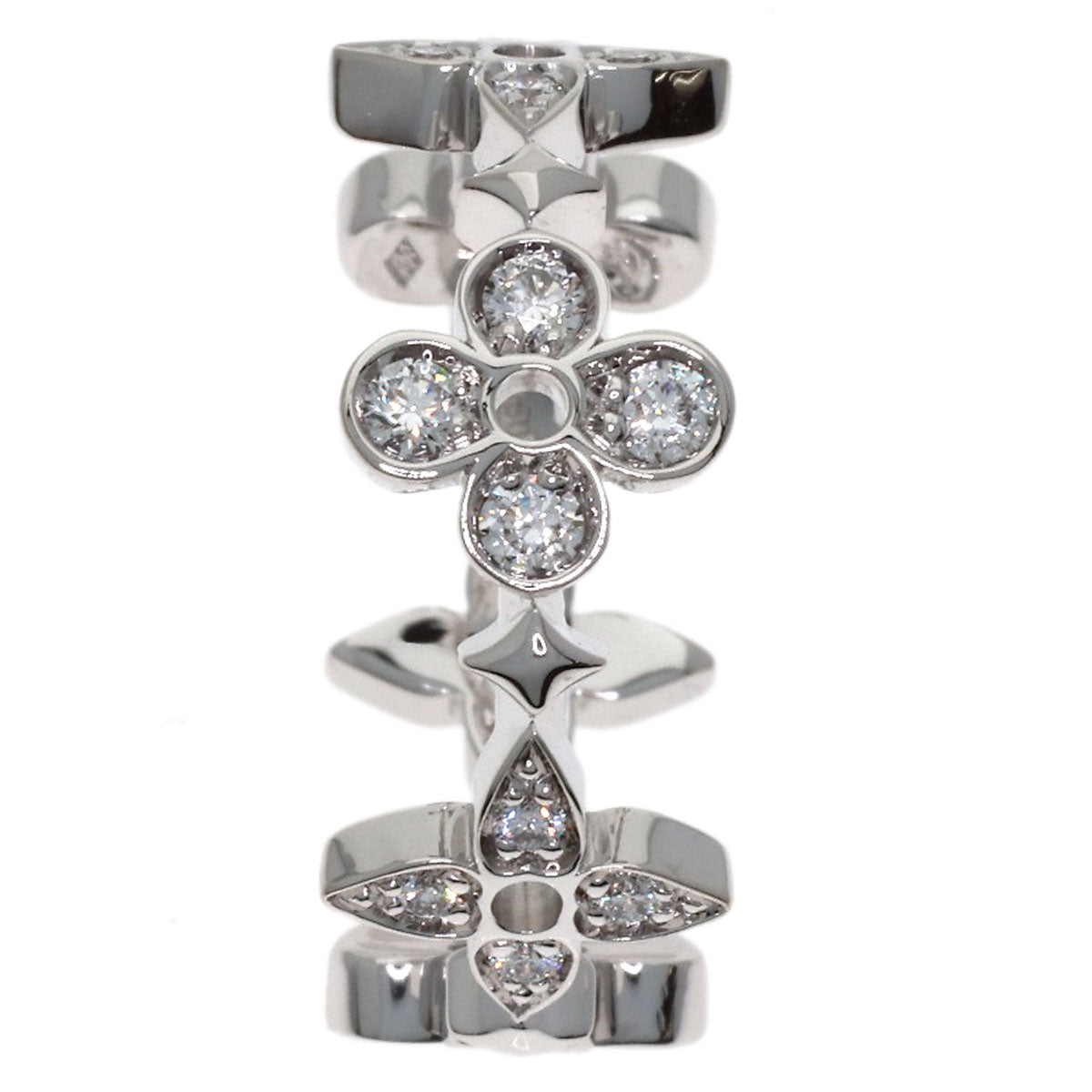 LOUIS VUITTON Fine Dentelle Diamond #50 Ring K18 White Gold Ladies [Used]