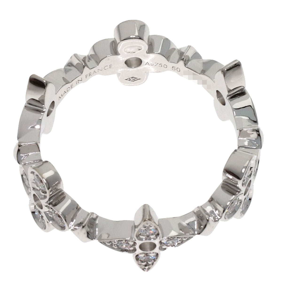 LOUIS VUITTON Fine Dentelle Diamond #50 Ring K18 White Gold Ladies [Used]