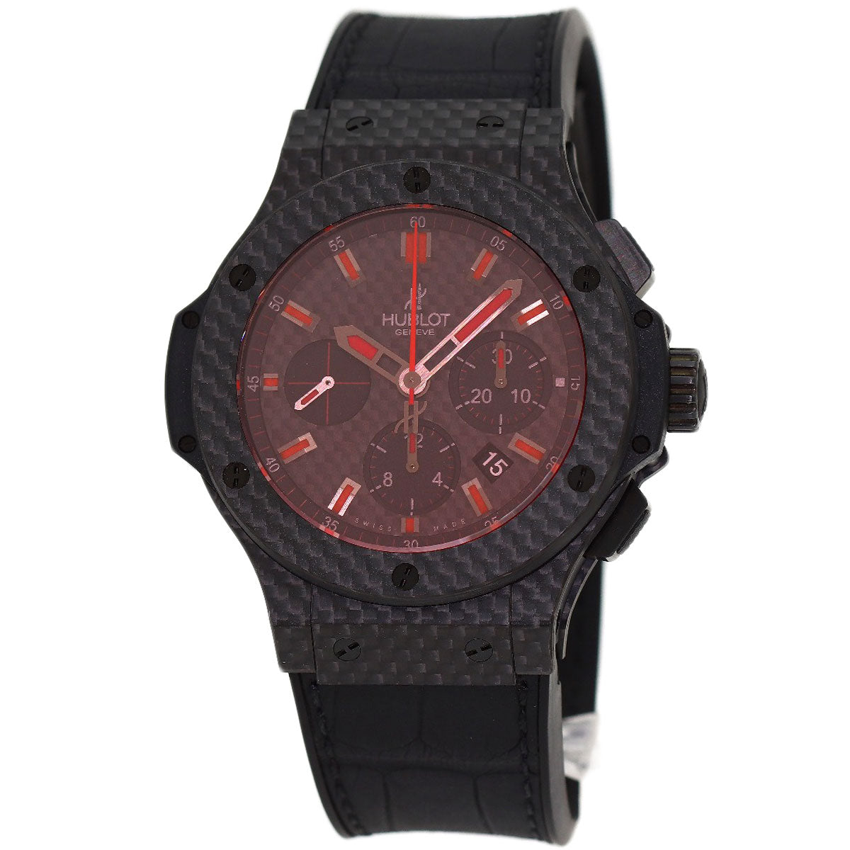 HUBLOT big bang red magic Watches 301.QX.1734.RX carbon/Rubber mens