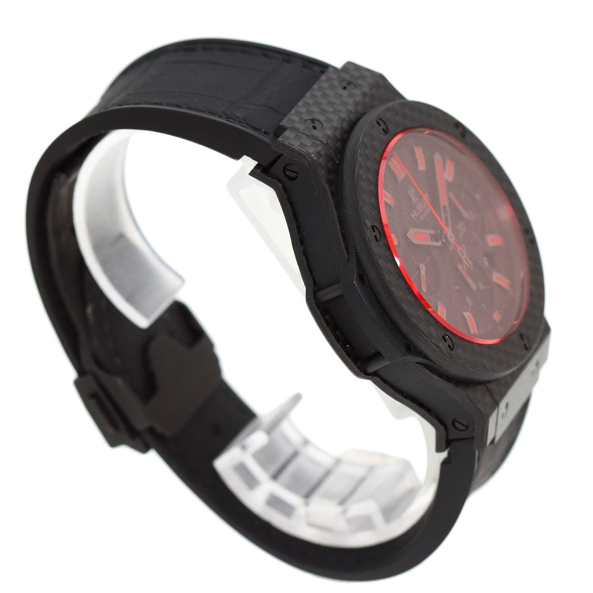 HUBLOT big bang red magic Watches 301.QX.1734.RX carbon/Rubber mens