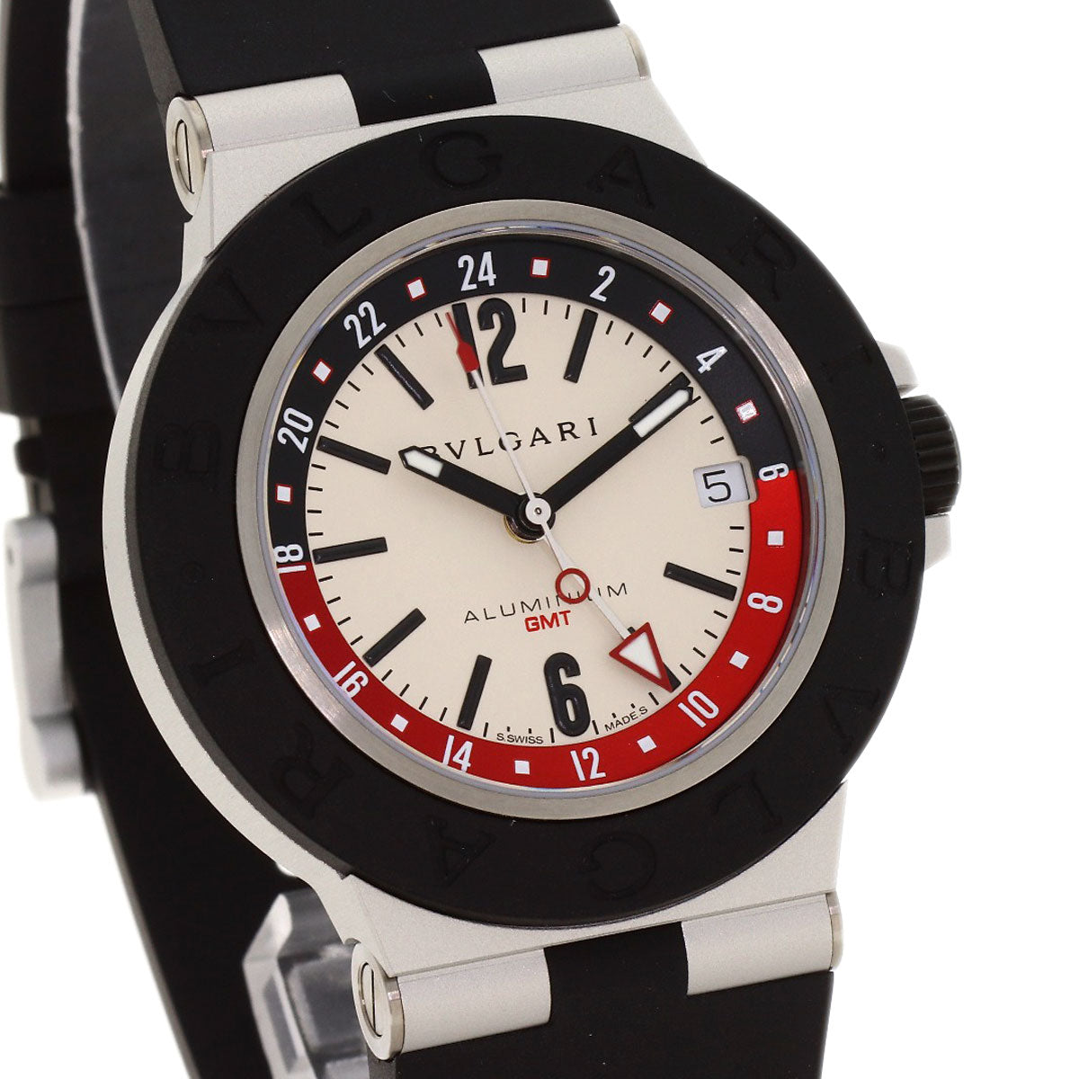 BVLGARI aluminum Watches BB40ATGMT aluminum/Rubber mens
