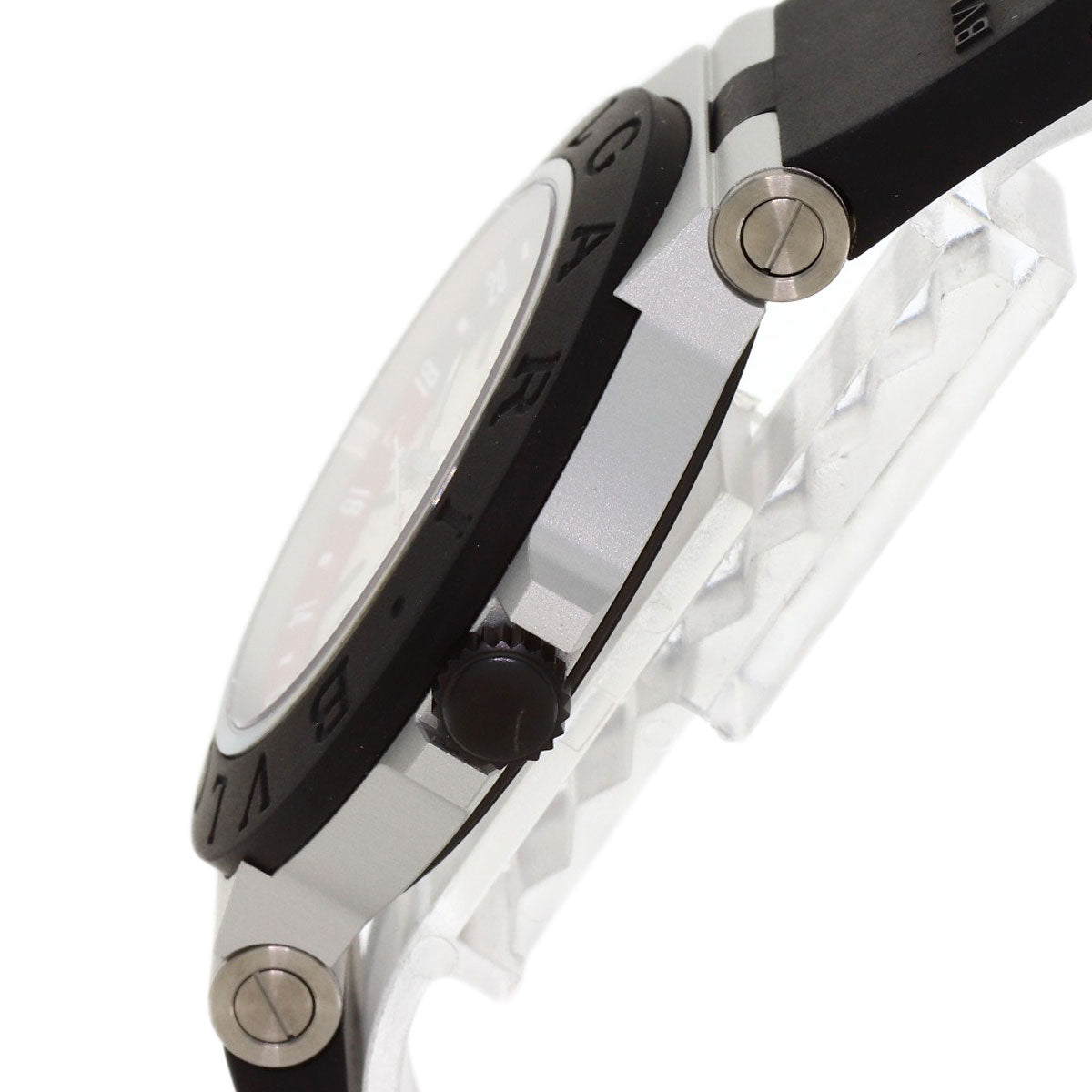 BVLGARI aluminum Watches BB40ATGMT aluminum/Rubber mens