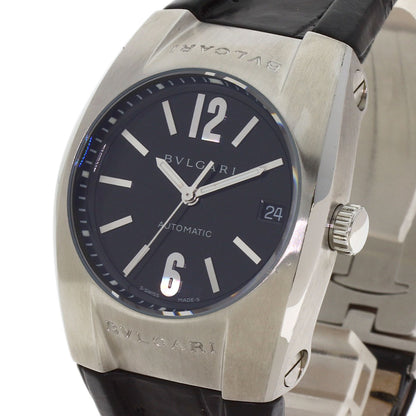 BVLGARI Elgon Watches EG35S Stainless Steel/Leather mens