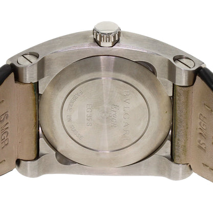BVLGARI Elgon Watches EG35S Stainless Steel/Leather mens