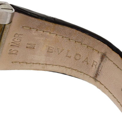 BVLGARI Elgon Watches EG35S Stainless Steel/Leather mens