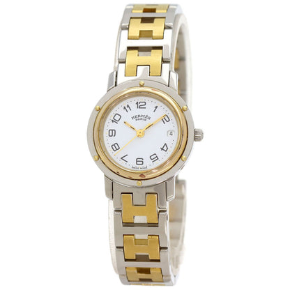 HERMES Clipper Watches CL3.240 Stainless Steel/SSxGP Ladies