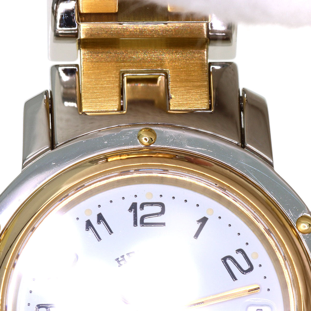 HERMES Clipper Watches CL3.240 Stainless Steel/SSxGP Ladies