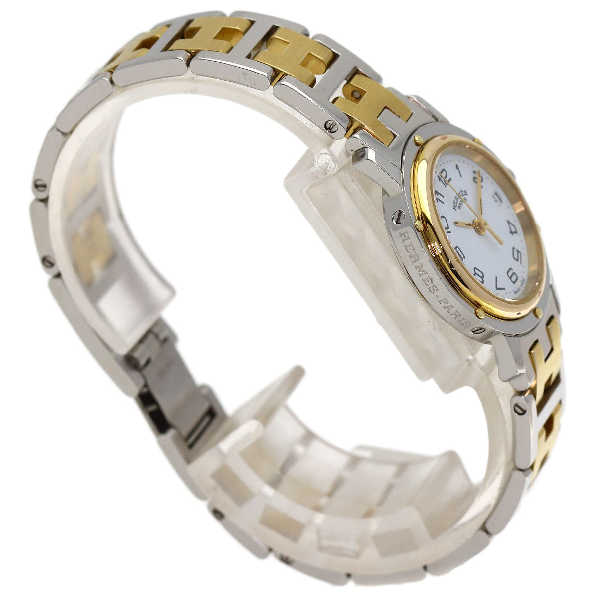 HERMES Clipper Watches CL3.240 Stainless Steel/SSxGP Ladies