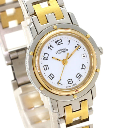 HERMES Clipper Watches CL3.240 Stainless Steel/SSxGP Ladies