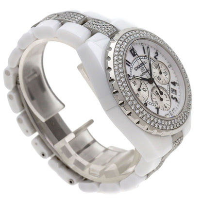 CHANEL J12 Chronograph with Diamond Bezel Watches H1707 Ceramic/CeramicxDiamond mens