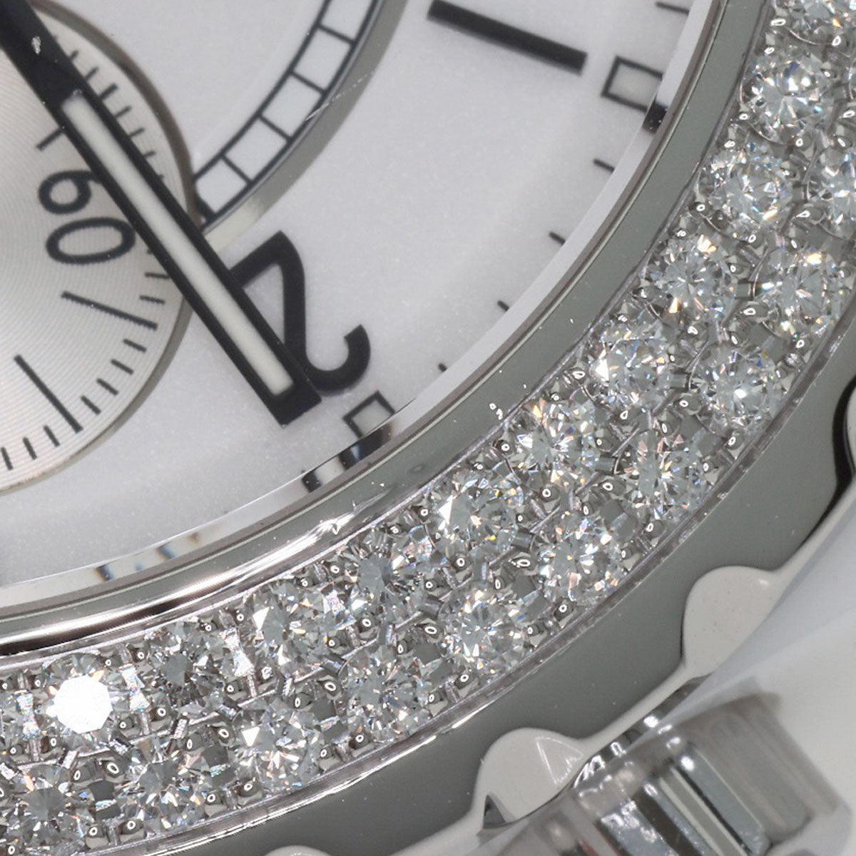 CHANEL J12 Chronograph with Diamond Bezel Watches H1707 Ceramic/CeramicxDiamond mens