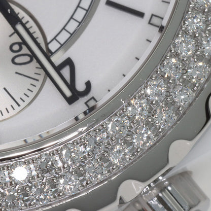 CHANEL J12 Chronograph with Diamond Bezel Watches H1707 Ceramic/CeramicxDiamond mens